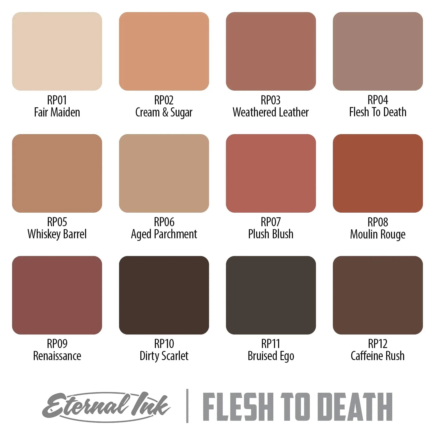 Flesh To Death Ink Set - Eternal Ink