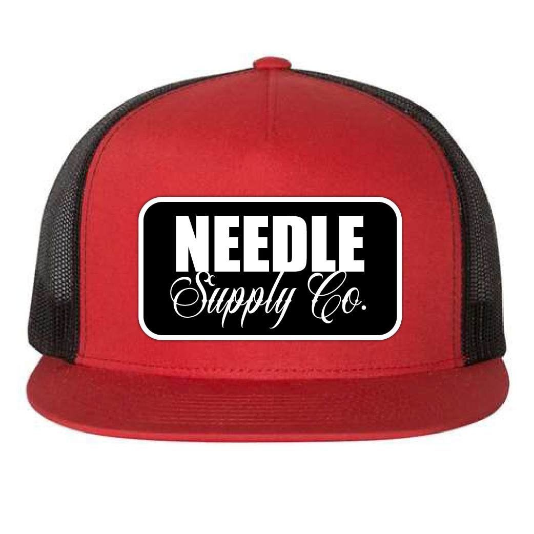 RED/BLACK/ WHITE NSC PATCH - TRUCKER HAT