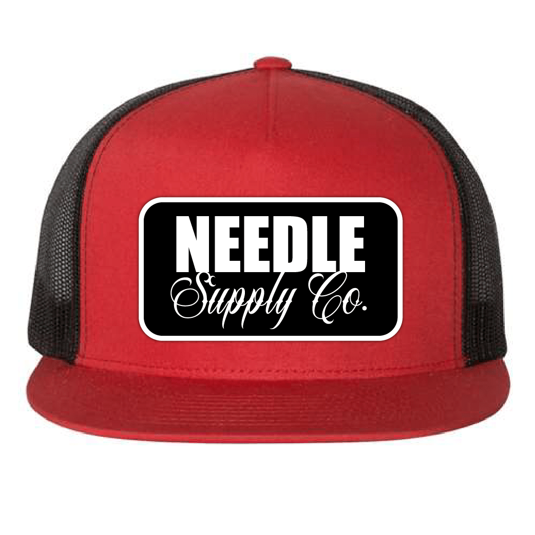 RED/BLACK/ WHITE NSC PATCH - TRUCKER HAT