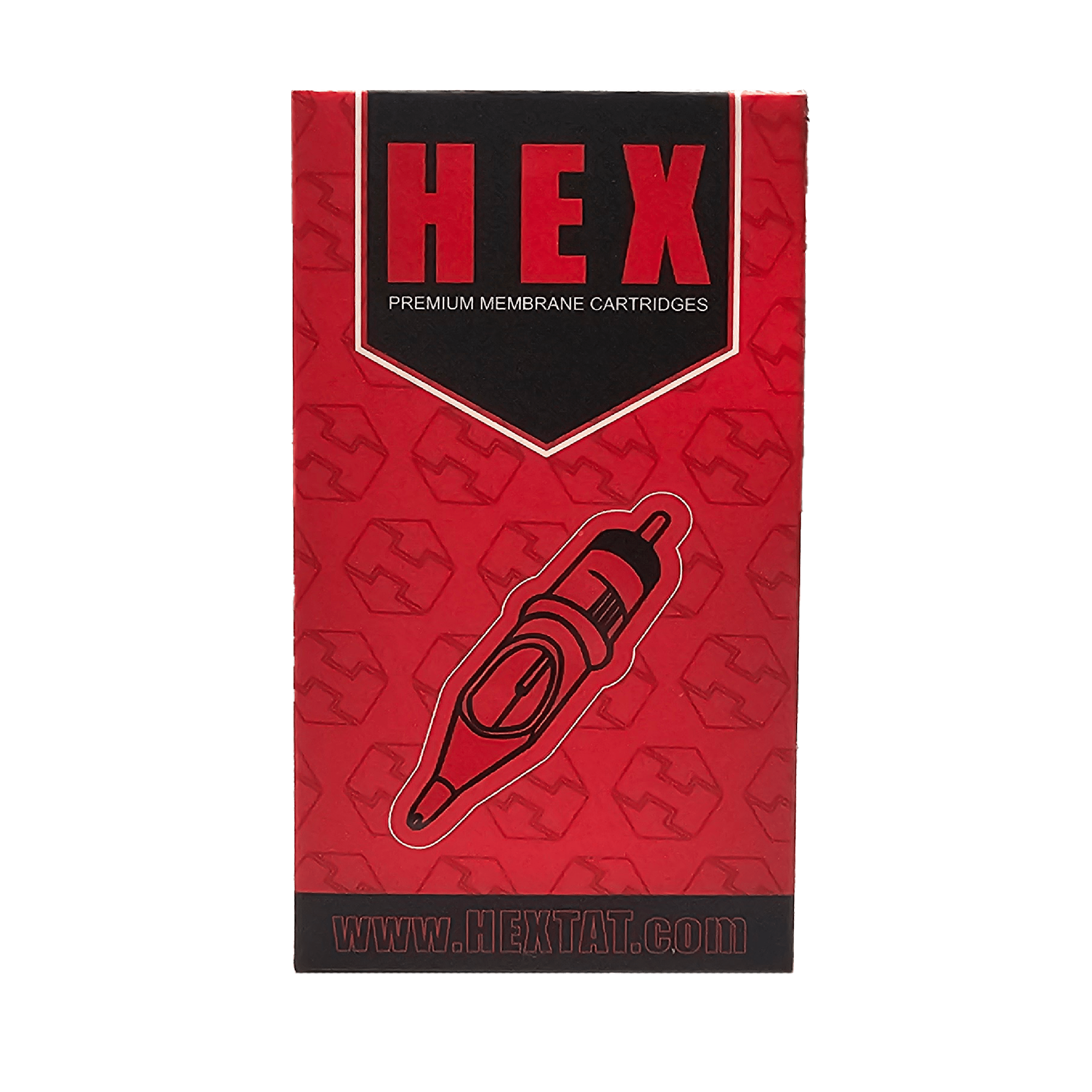Hex Membrane Needle Cartridge Round Shader Box Front