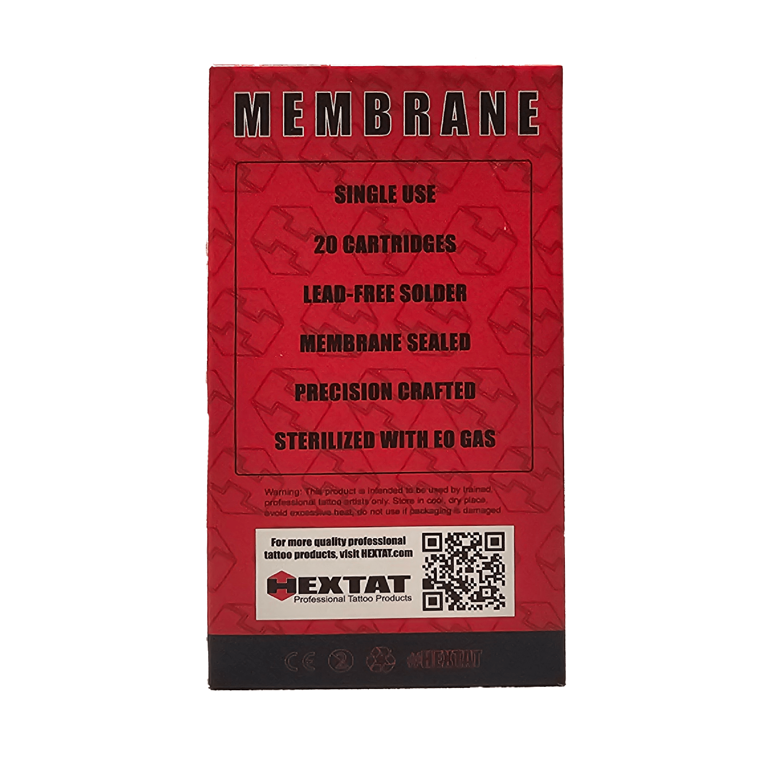 Hex Membrane Needle Cartridge XLT Liner Box Back