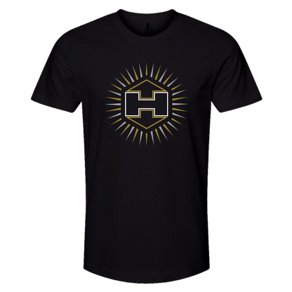 Hextat Badge Sunburst Shirt - Gold