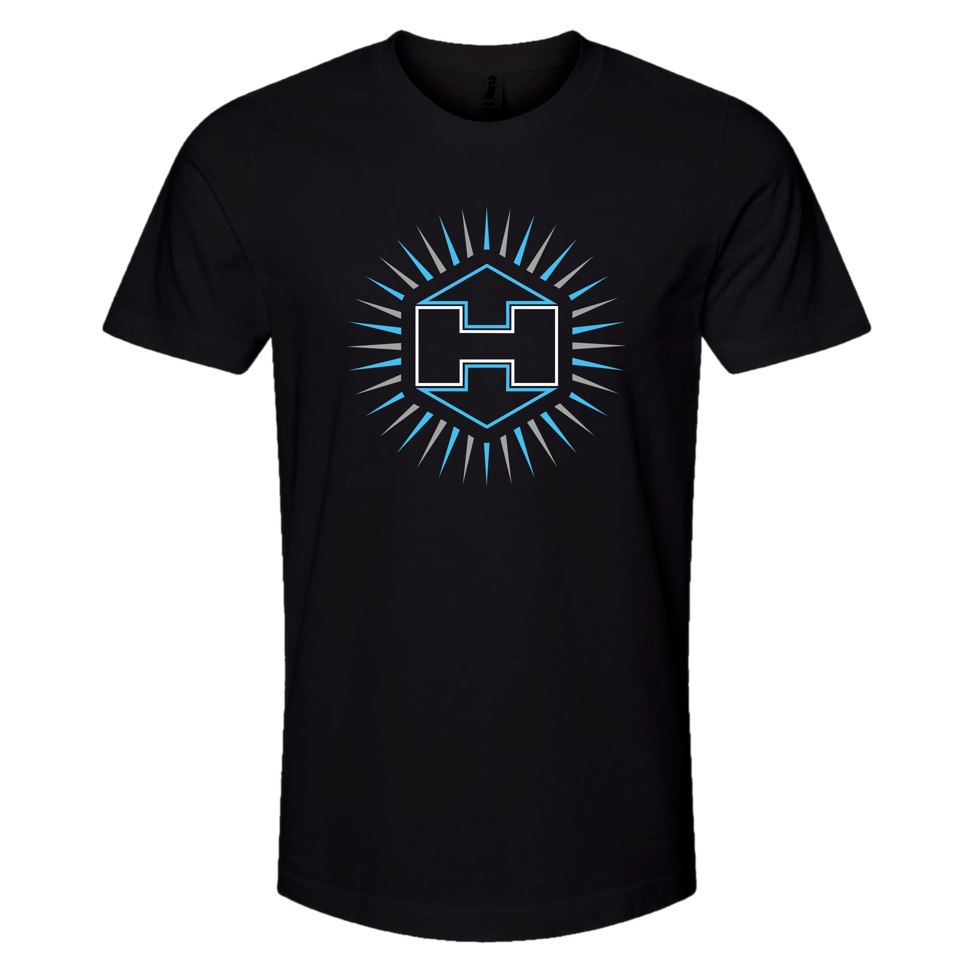 Hextat Badge Sunburst Shirt - Blue
