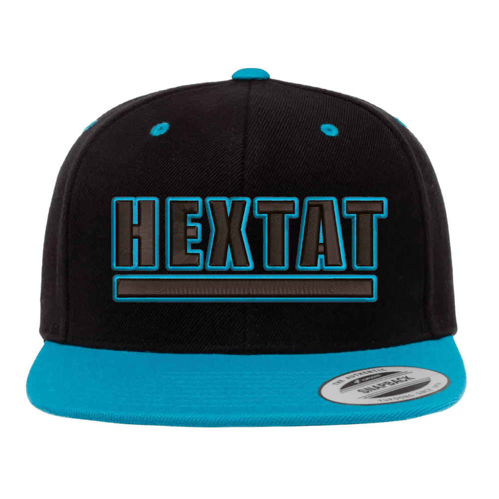 HEXTAT Outline Neon Blue - Snapback