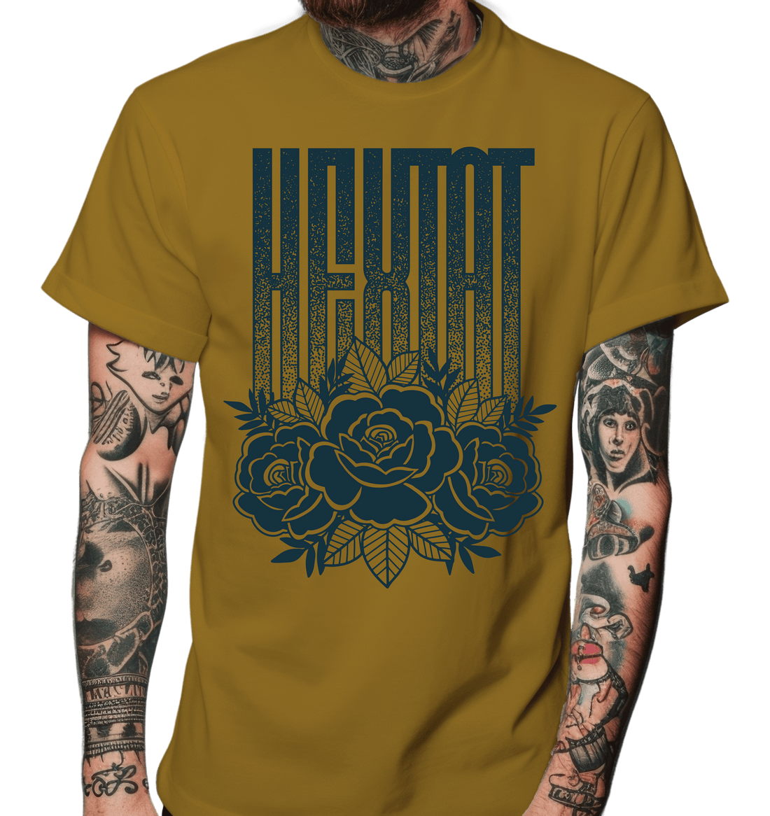 Hextat Rose Tattoo Person