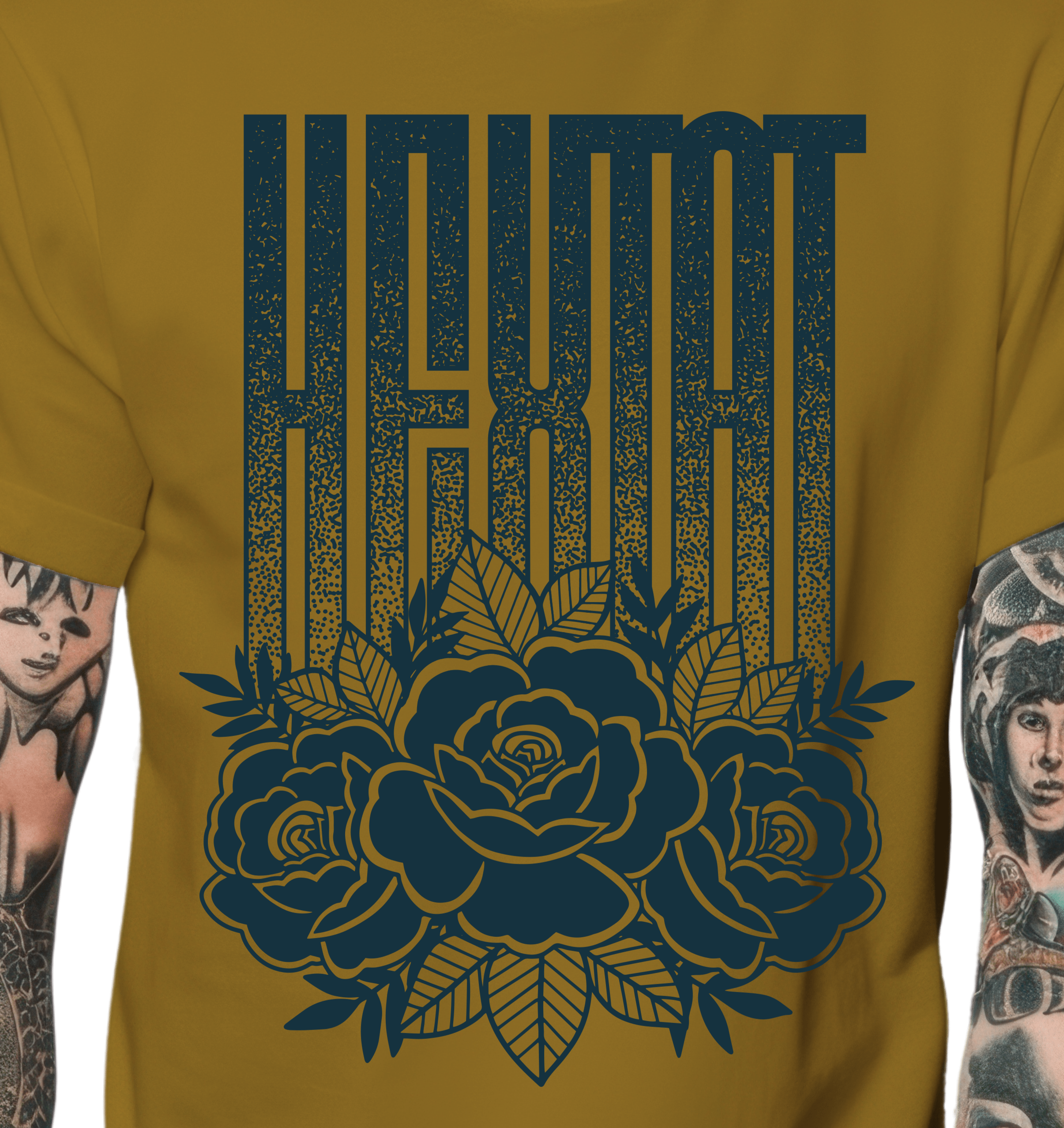 Rose Tattoo Shirt Zoomed