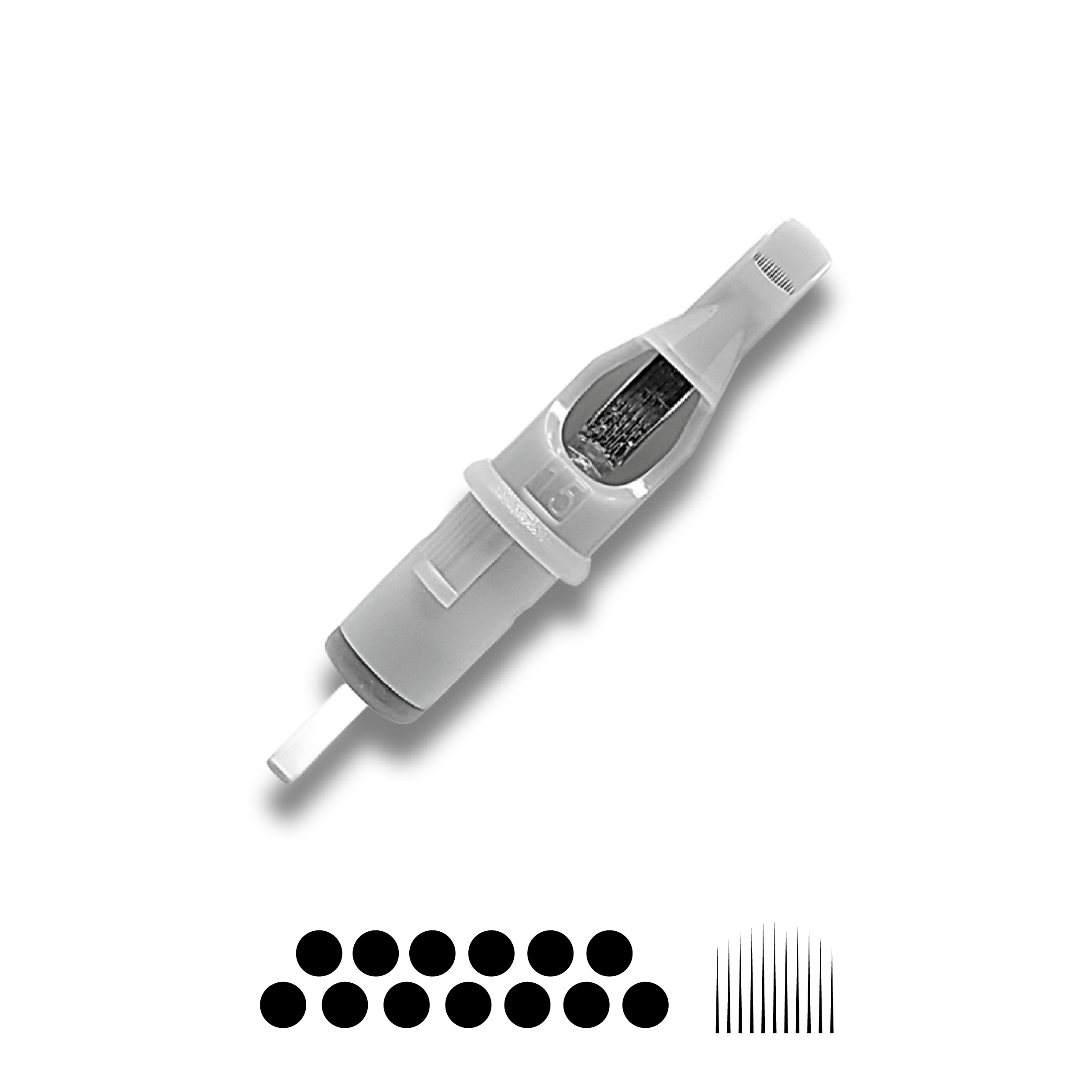 Slate Needle Cartridge 10 Curved Mag LT 13