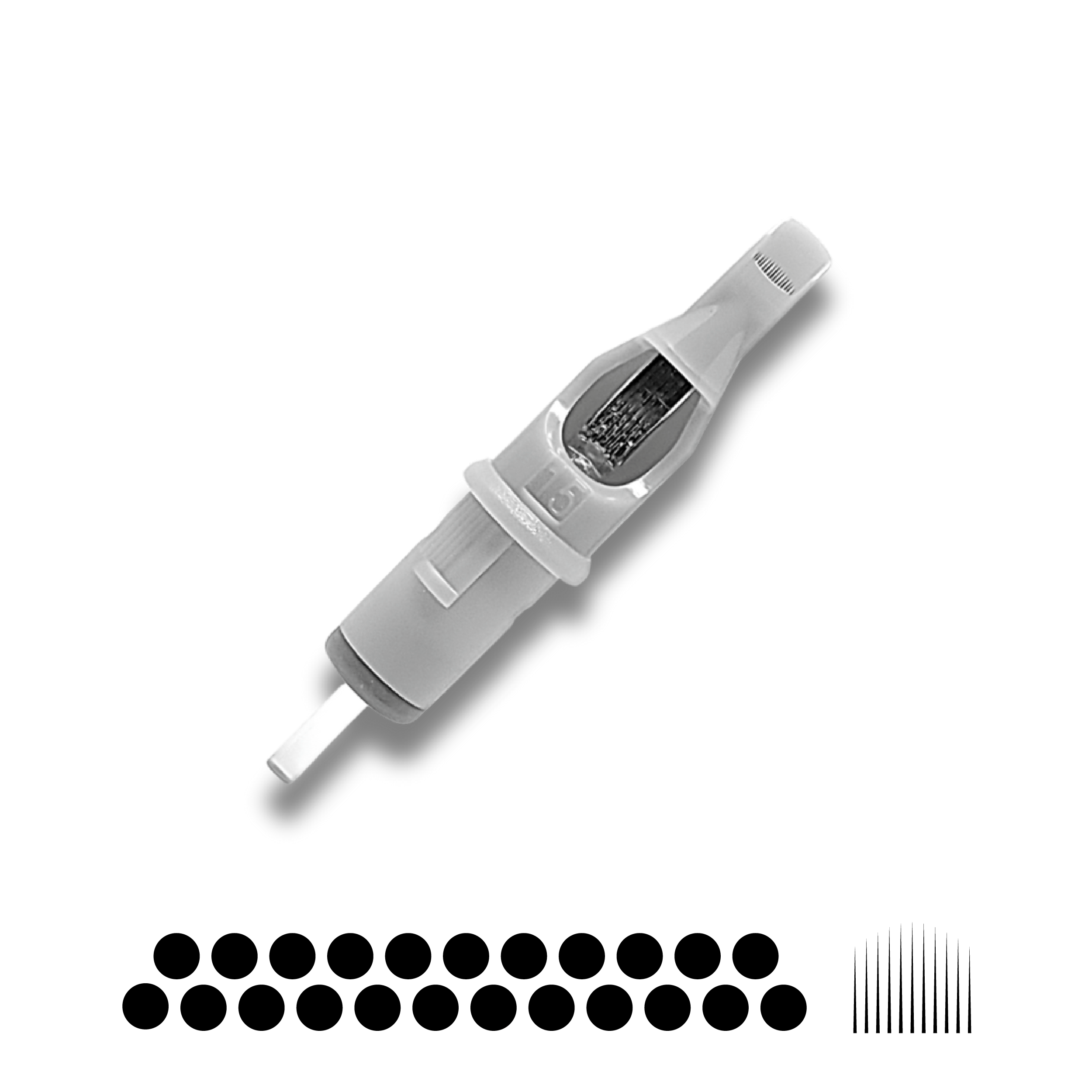 Slate Needle Cartridge 10 Curved Mag LT 23