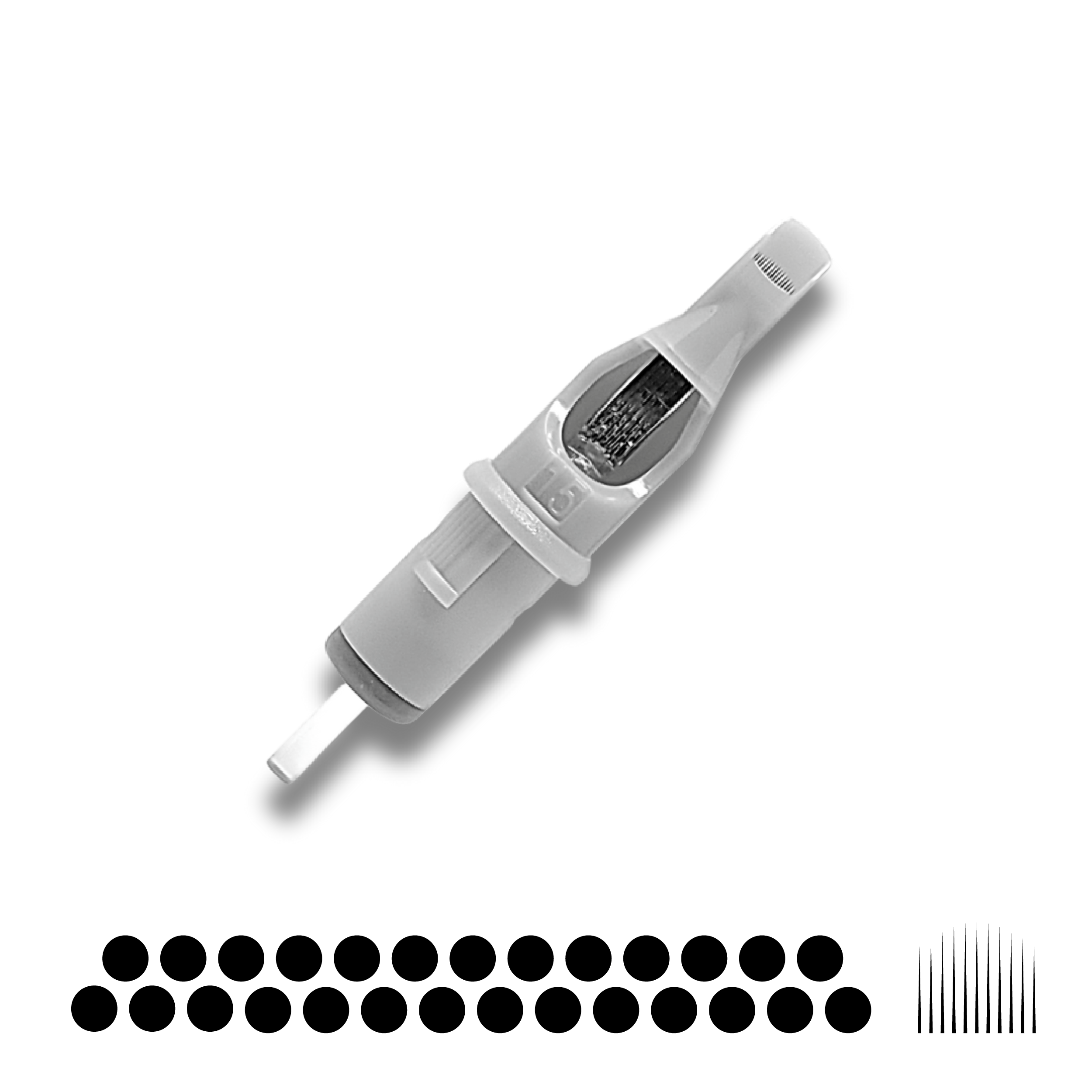 Slate Needle Cartridge 10 Curved Mag LT 27