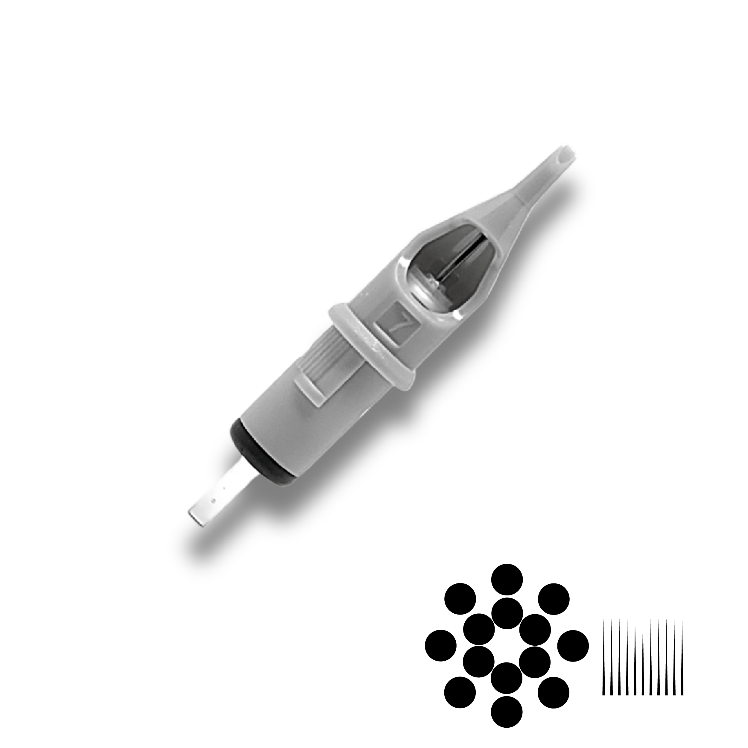 Slate Needle Cartridge 10 Round Liner LT 14