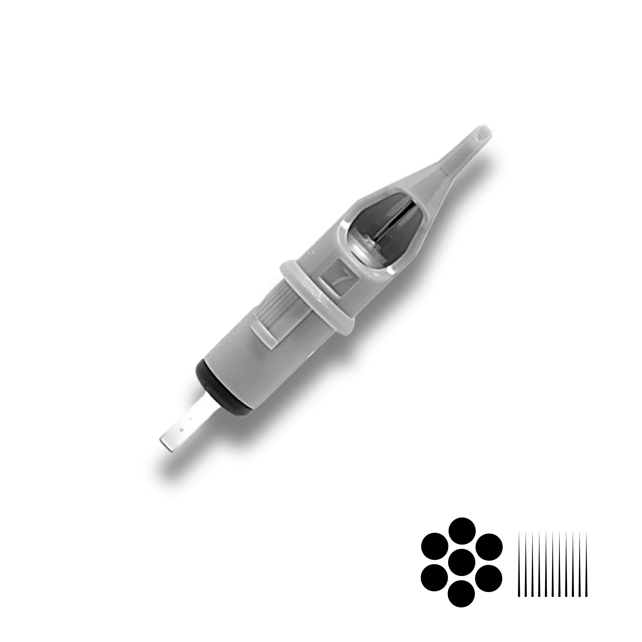 Slate Needle Cartridge 10 Round Liner LT 7