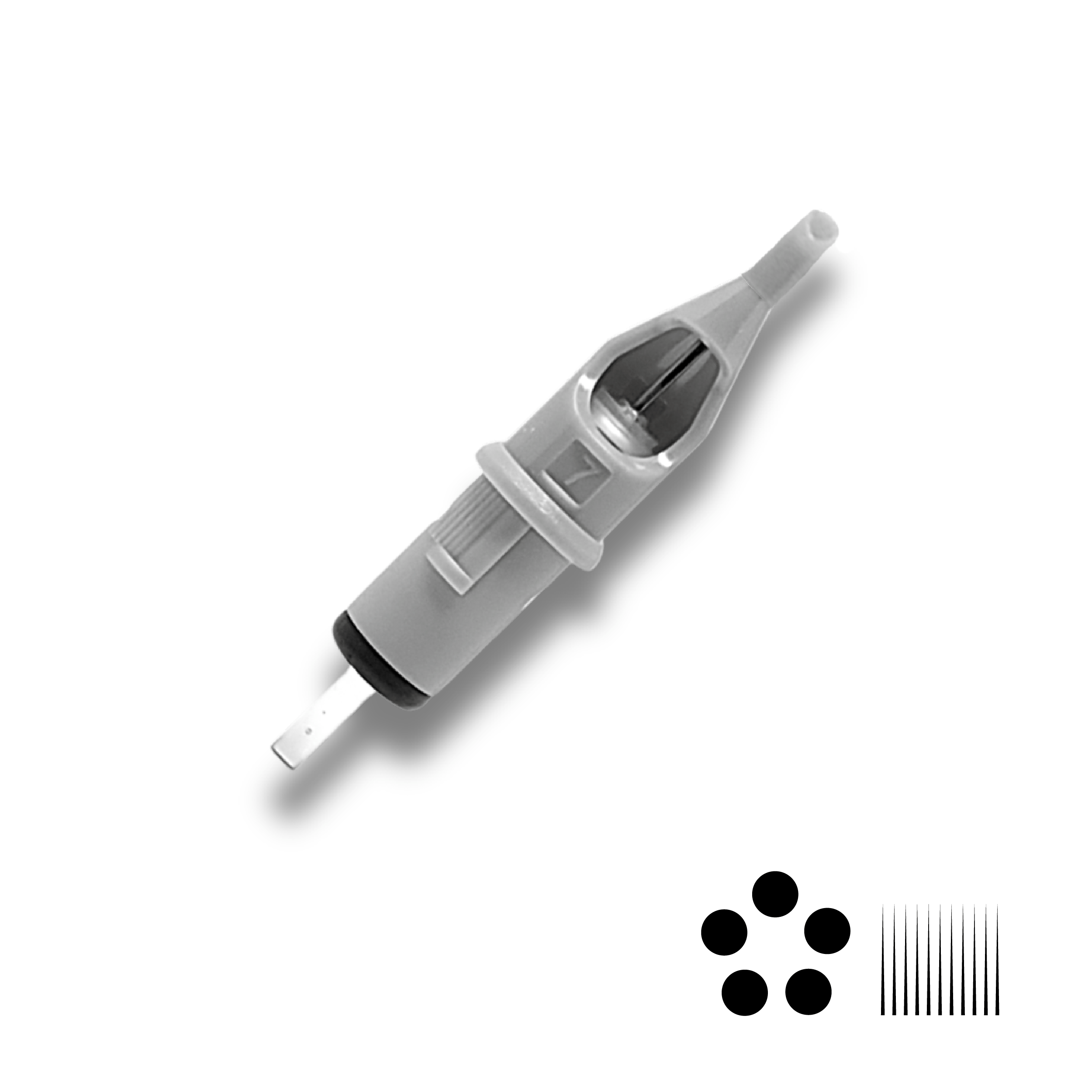 Slate Needle Cartridge 12 Round Shader MT 5