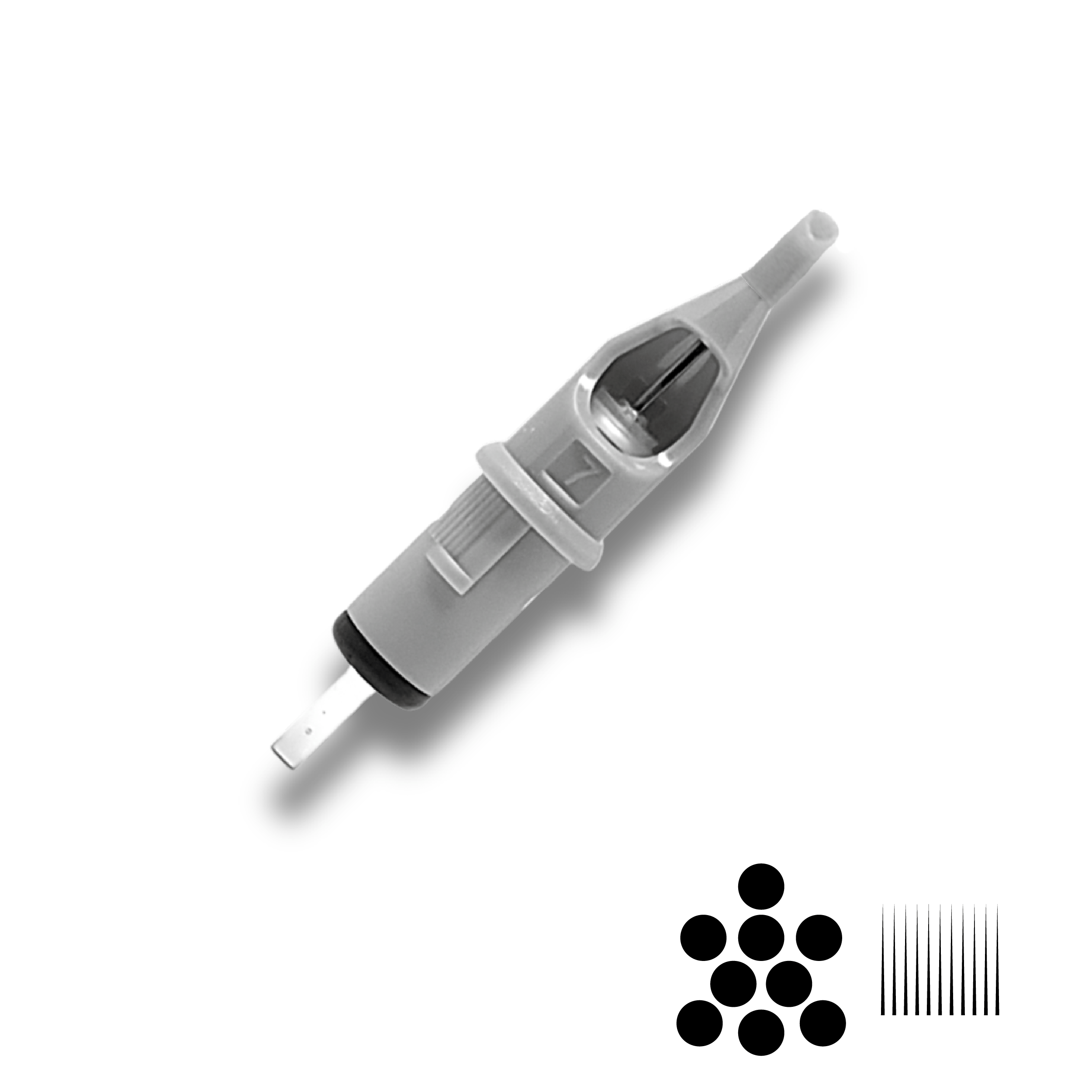Slate Needle Cartridge 12 Round Shader MT 9