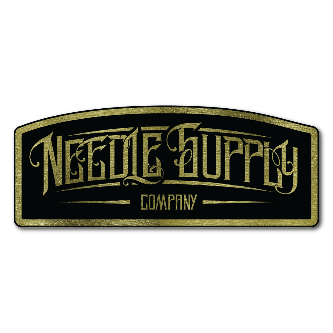 Metallic Gold NSC Sticker - 5"x2"