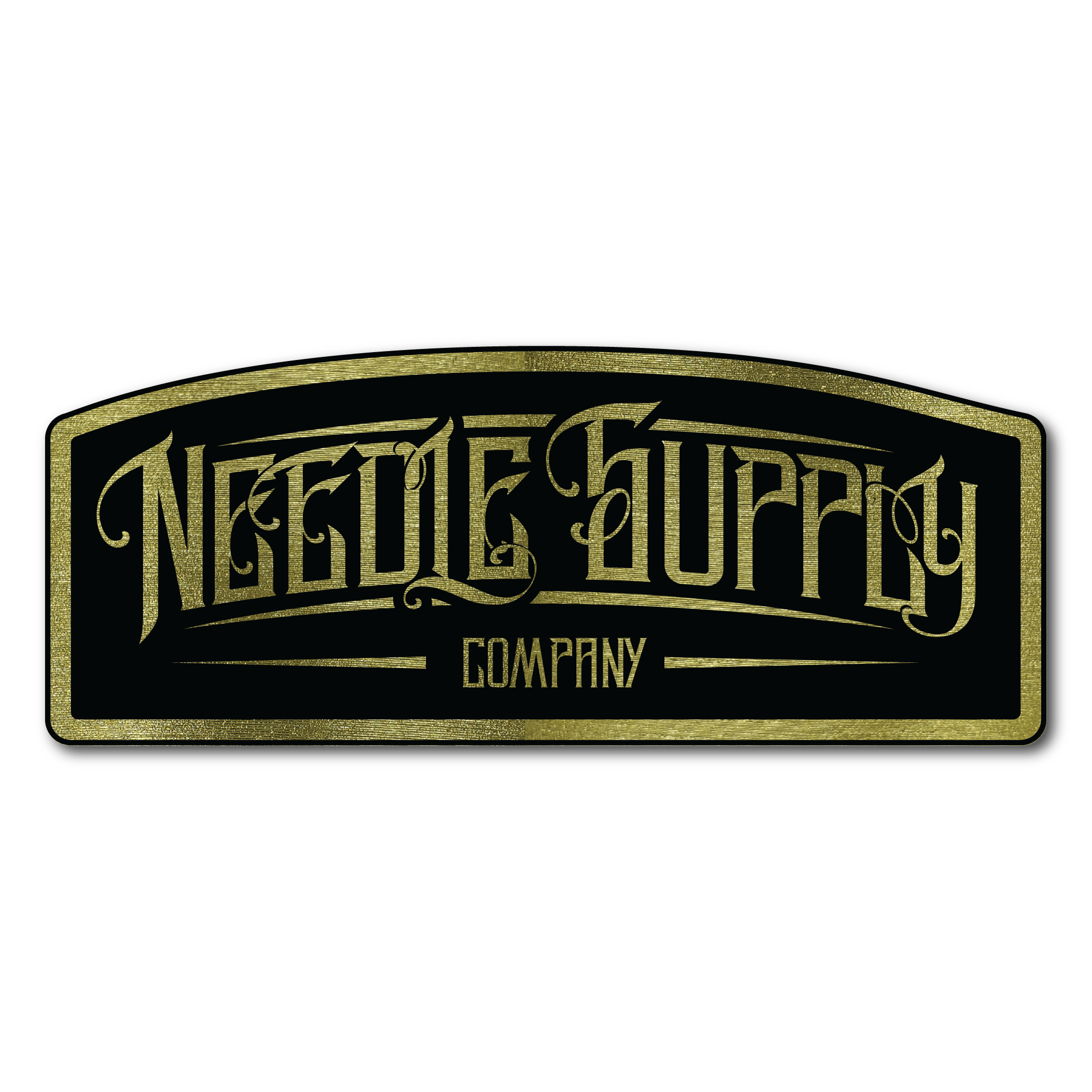 Metallic Gold NSC Sticker - 5"x2"