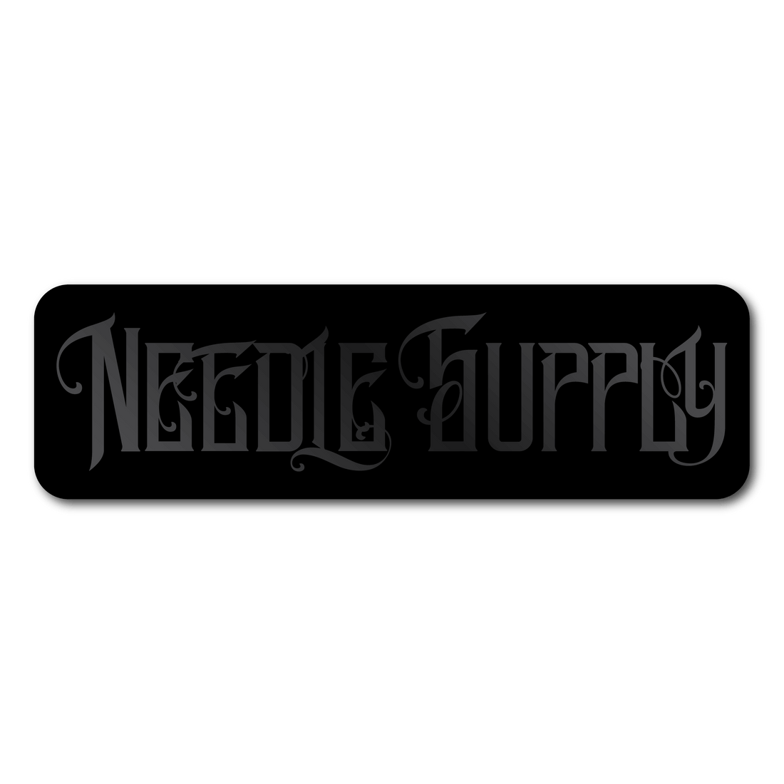 Black on Black NSC Sticker - 5"x2"