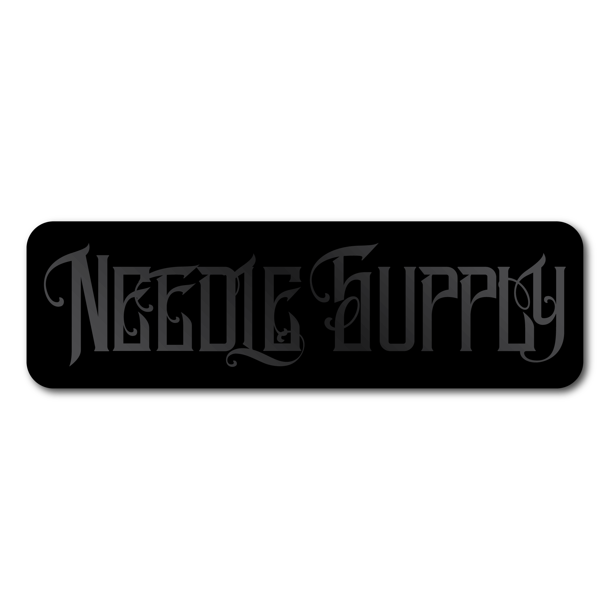 Black on Black NSC Sticker - 5"x2"