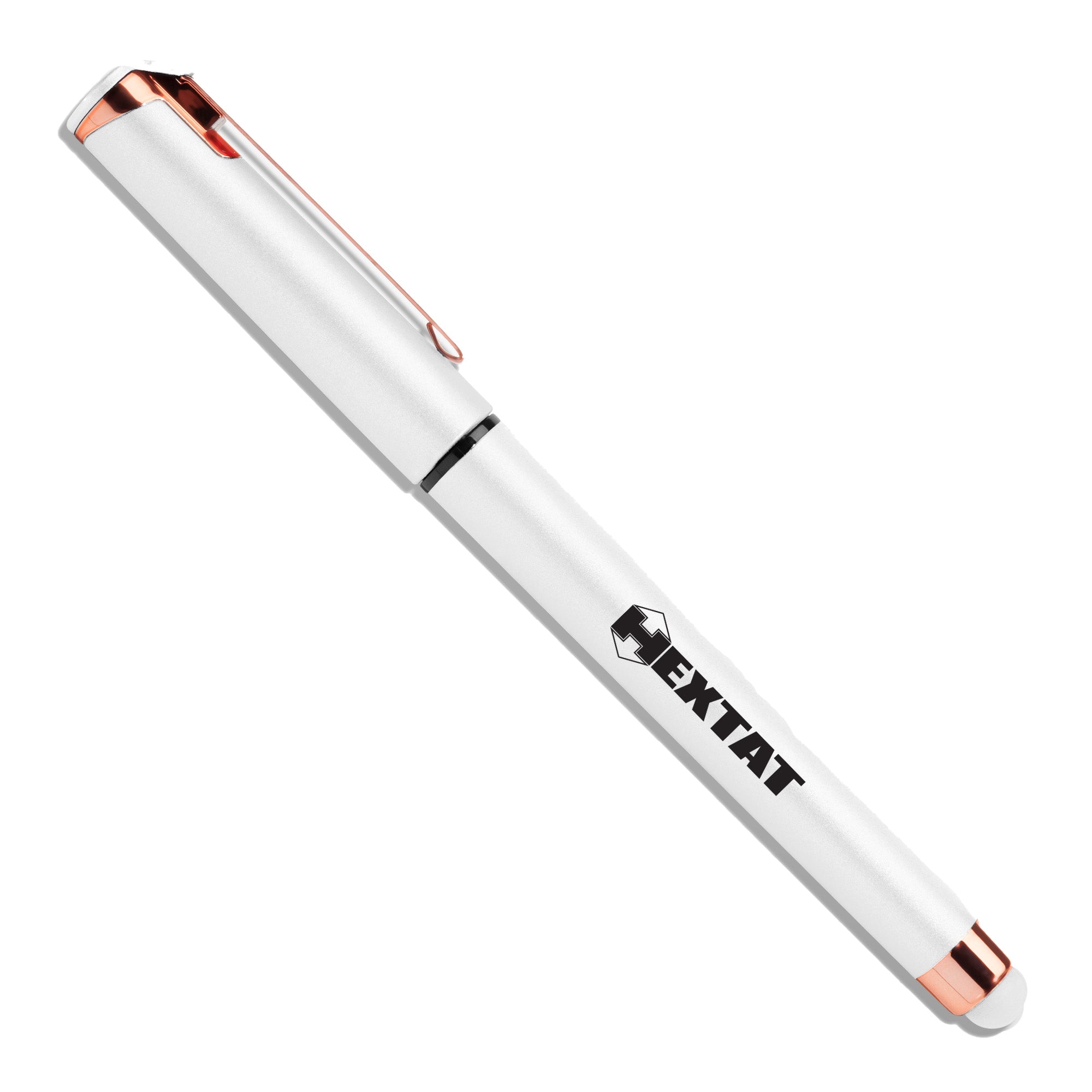 Pearlized - White &amp; Rose Gold - Hextat Pen