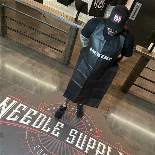 HEXTAT Black Disposable Aprons (Box of 10) *free gift*