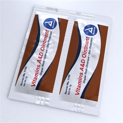 Vitamins A&D Ointment 5 Gram Packets By Dynarex (Box of 144)
