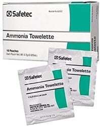Safetec Ammonia Towelettes (Box of 10)