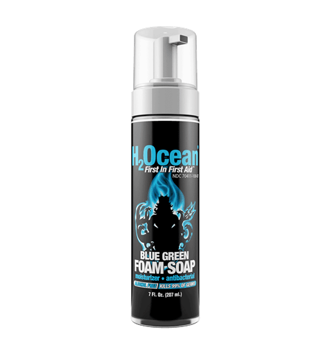 H2Ocean Blue Green Foam Soap