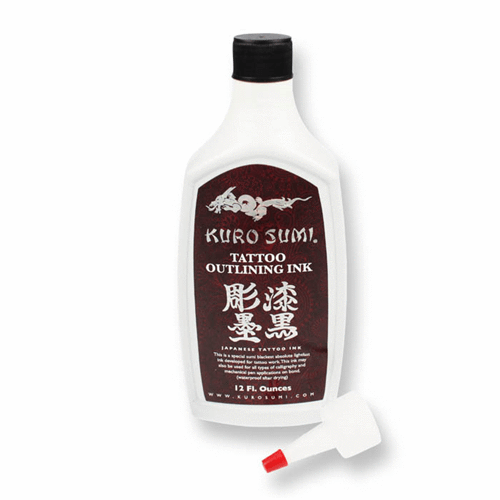 Kuro Sumi Black Outlining Ink 12 Ounce