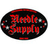 Needle Supply Logo Oval Sticker 6x4"