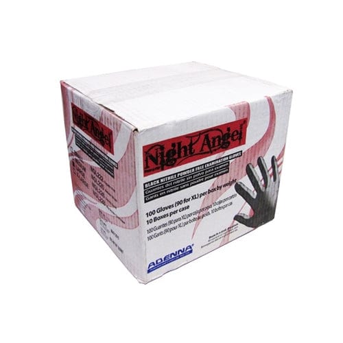 Art Noir Night Angel Black Nitrile Gloves