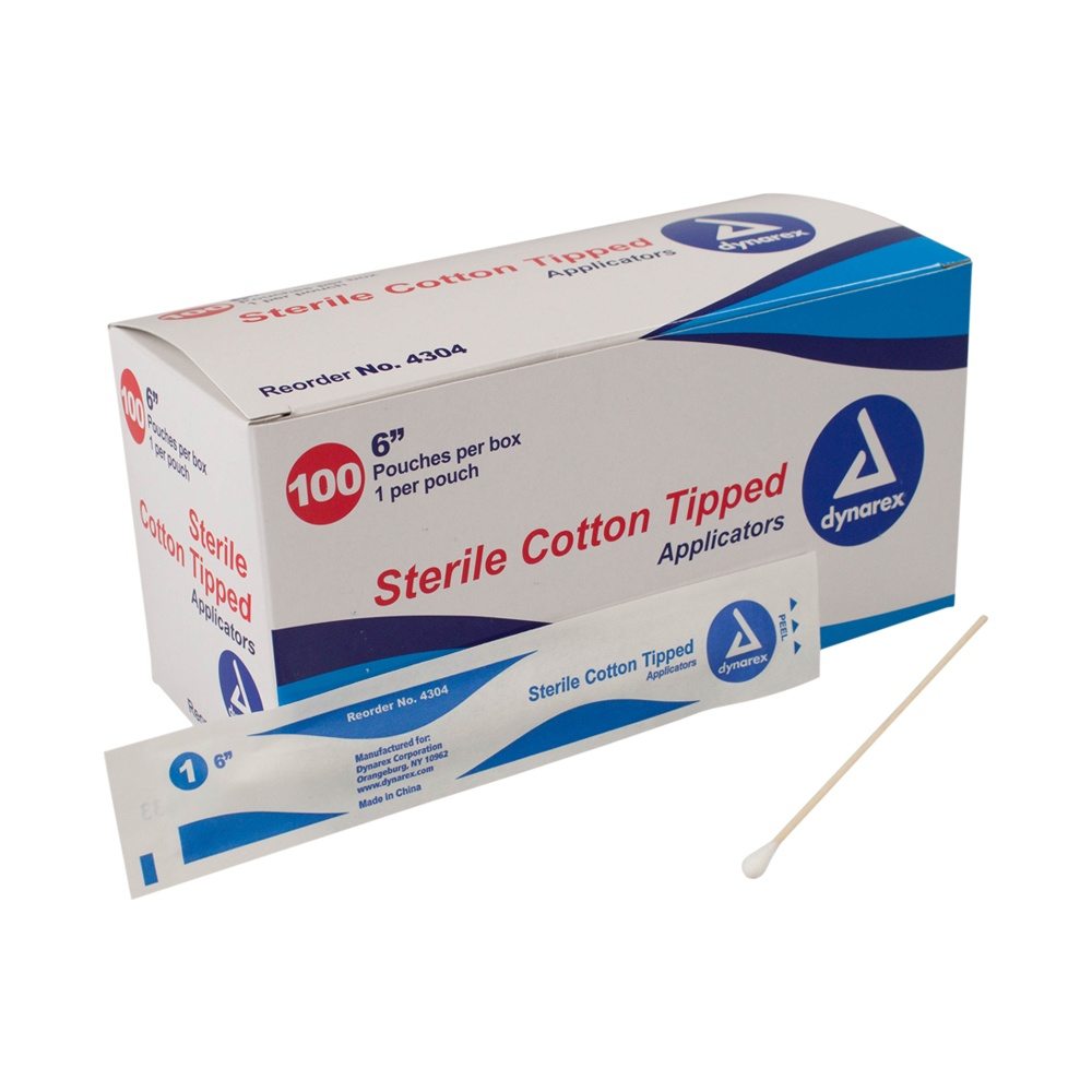 Dynarex Sterile Cotton-Tipped Applicators