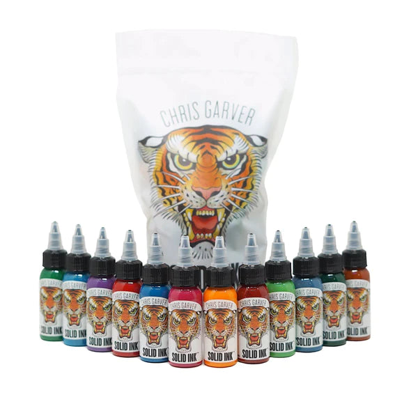 Solid Tattoo Ink - Chris Garver Color Set (1 oz)