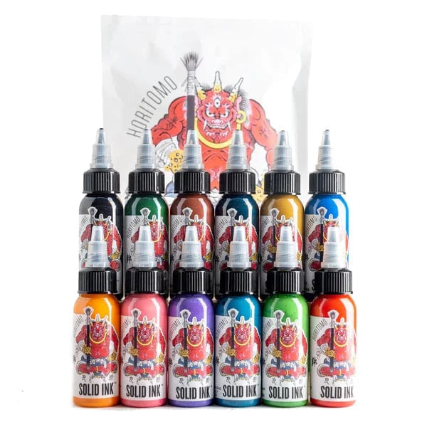 Solid Tattoo Ink - Horitomo Color Set (1 oz)