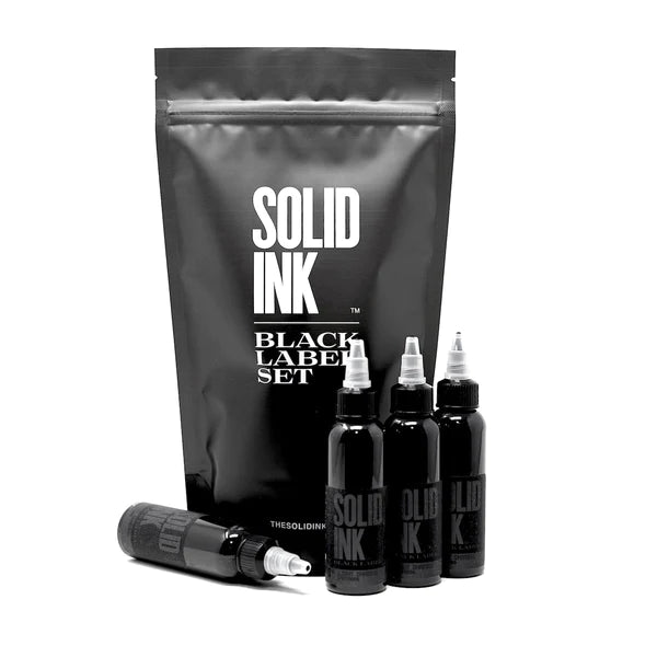 Solid Tattoo Ink - Black Label Grey Wash Set – Needle Supply