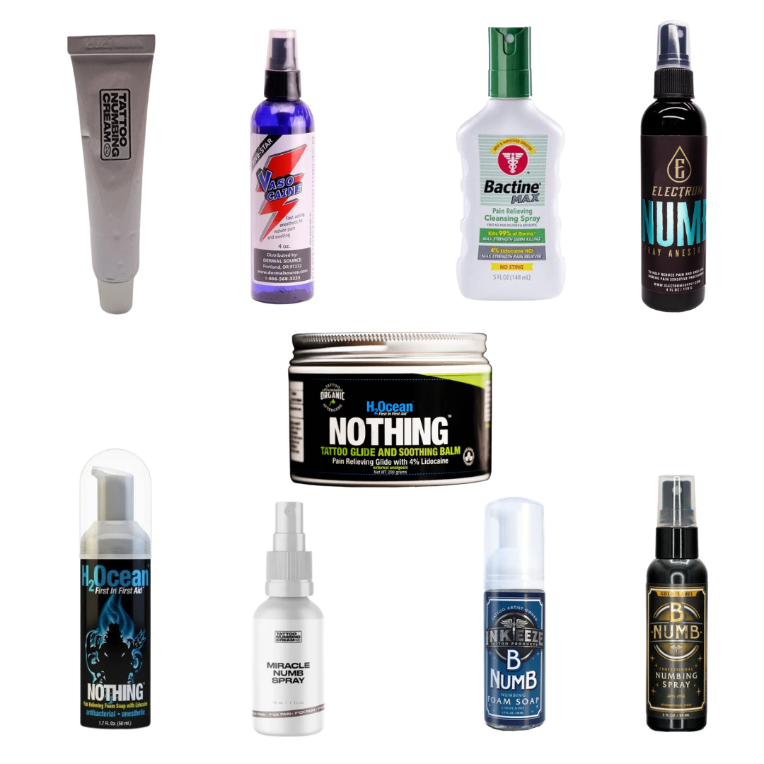 Our collection of Tattoo Numbing Creams and Sprays