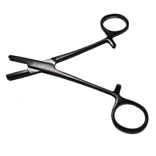 Black Dermal Anchor Holding Forceps