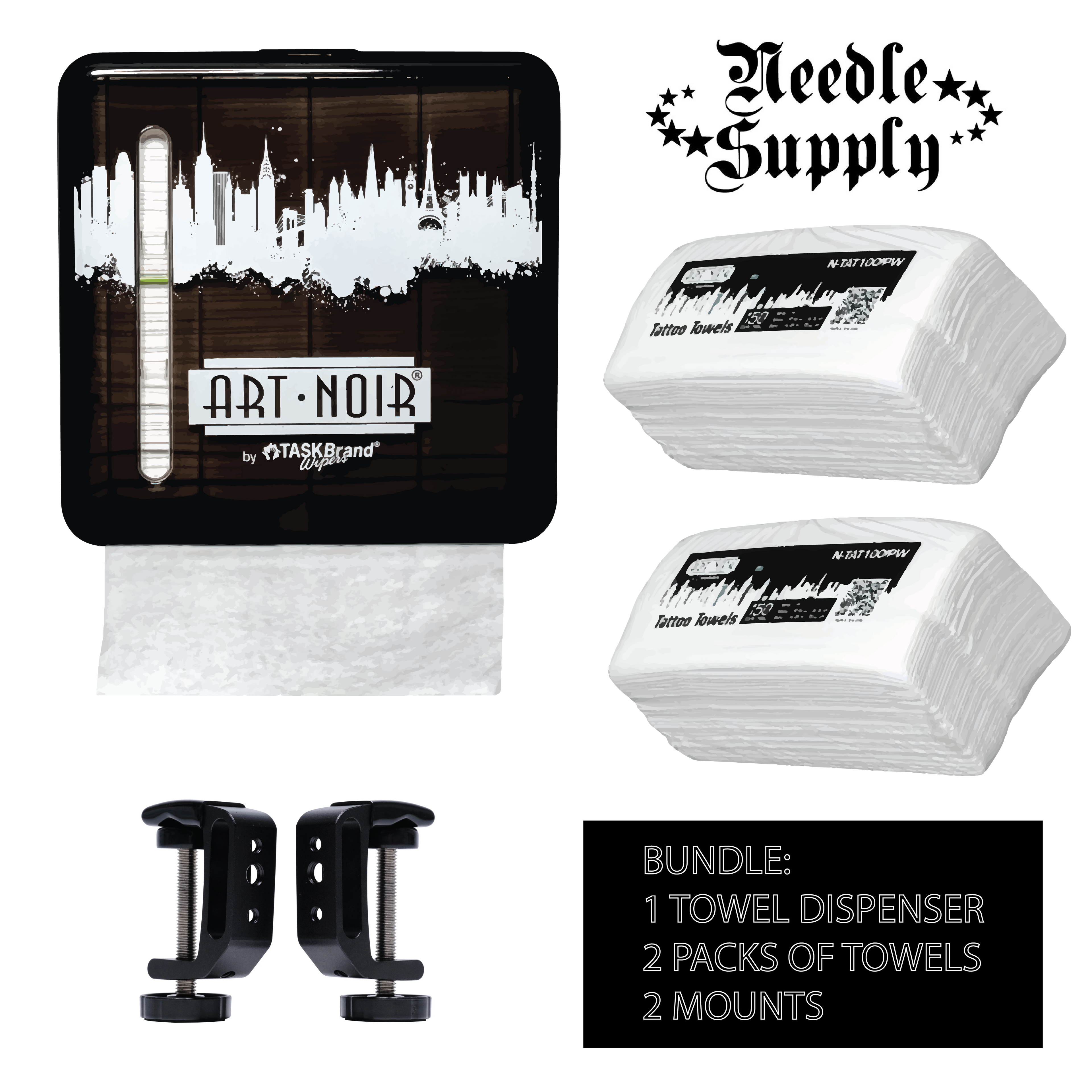 Art Noir Tattoo Towels System