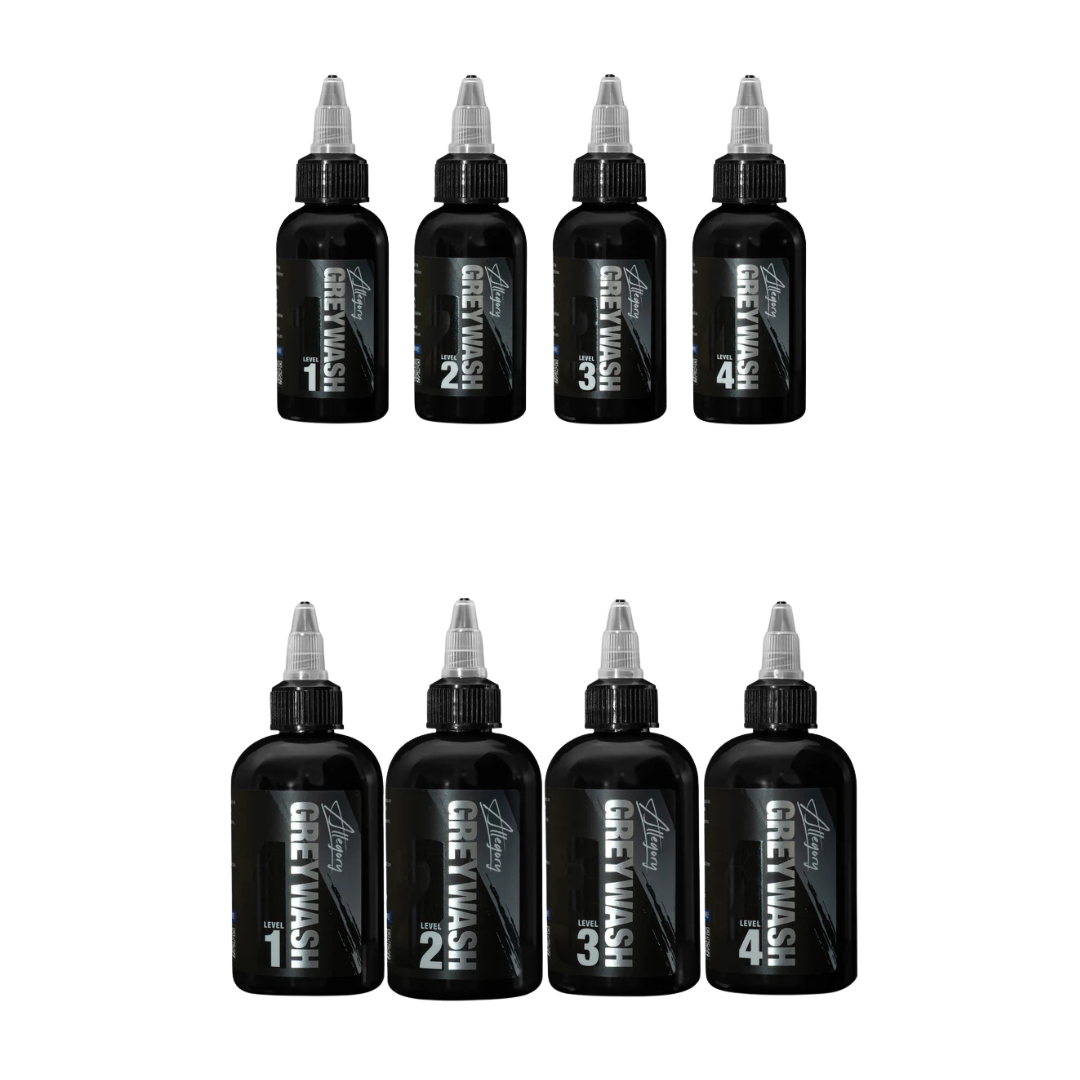 Allegory Greywash Tattoo Ink Sets Both Sizes