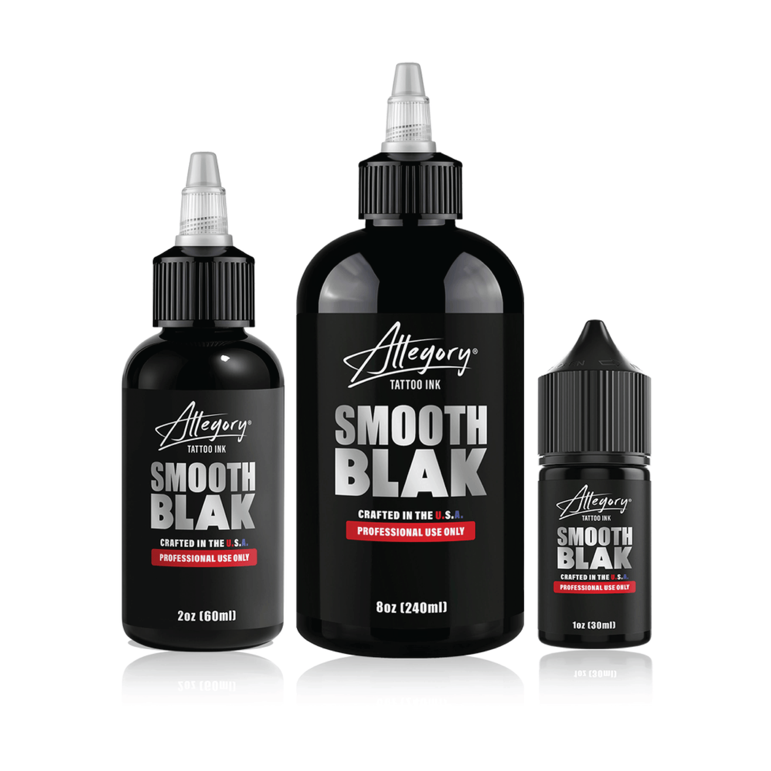 Allegory Smooth Blak Tattoo Ink 3 Sizes