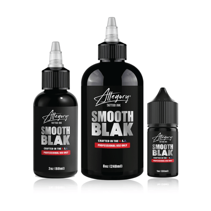 Allegory Smooth Blak Tattoo Ink 3 Sizes