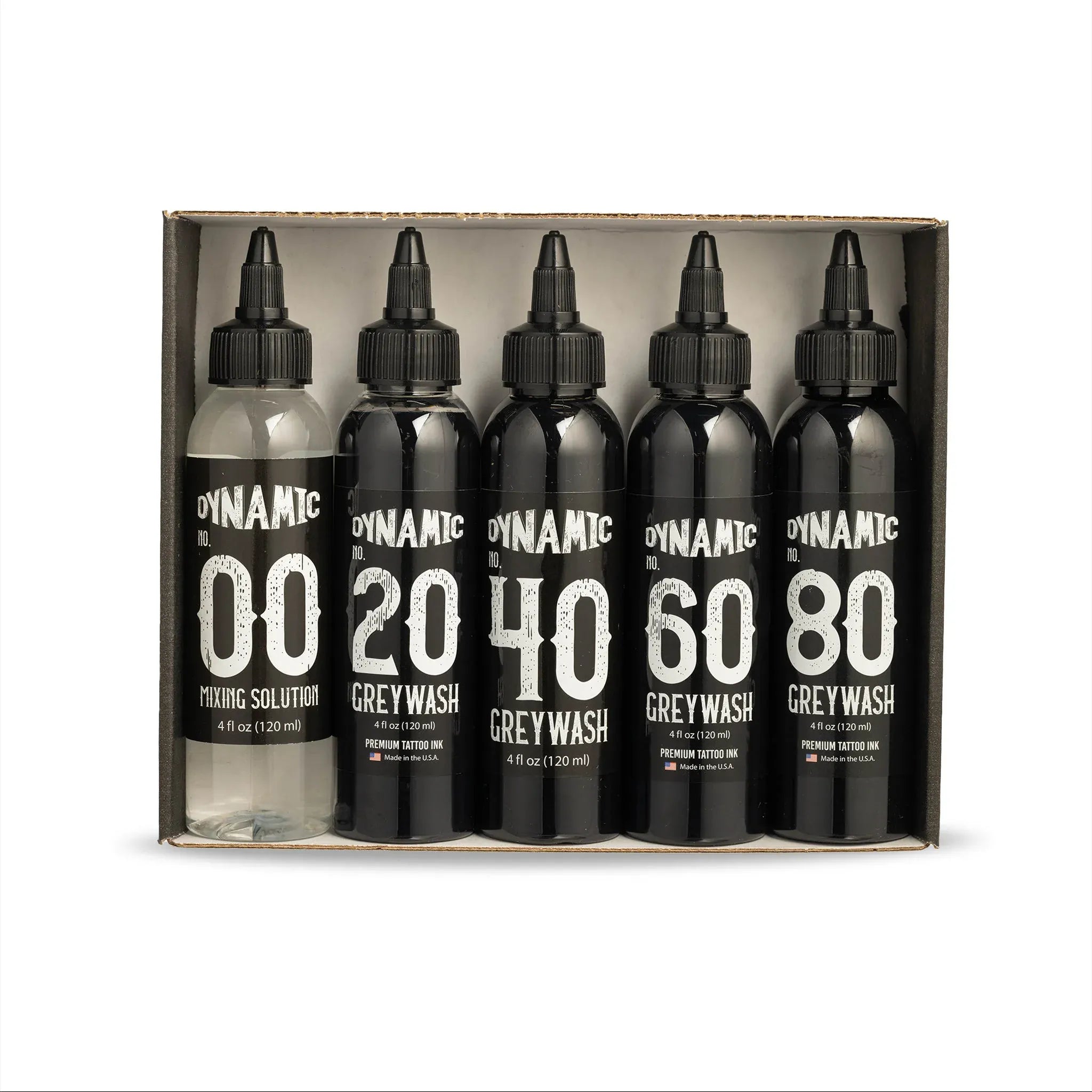 Dynamic Tattoo Ink Greywash Set Open Box View