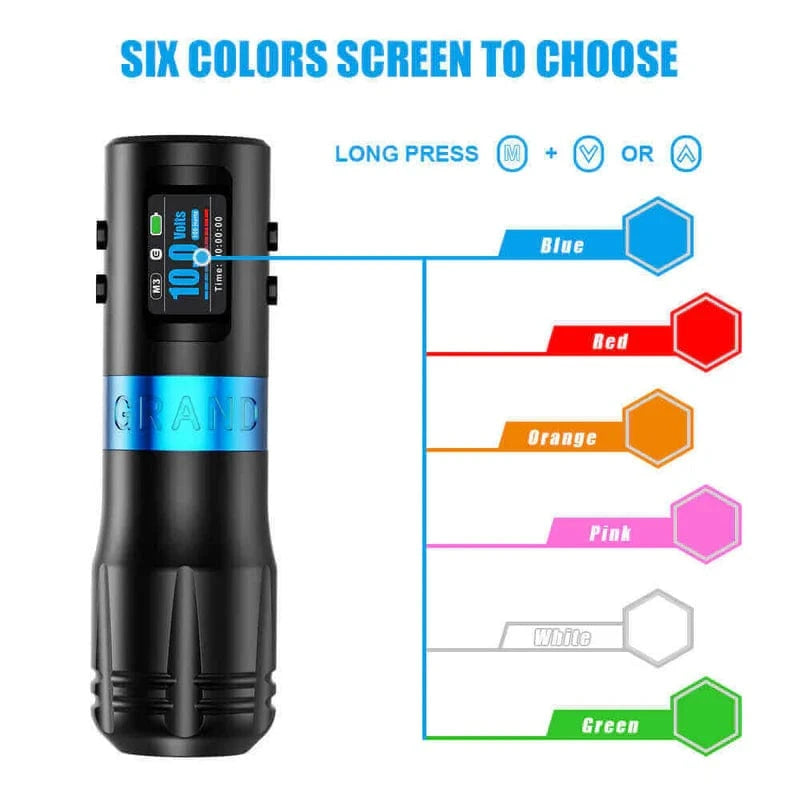 Emalla G4 Tattoo Machine Six Colors Screen