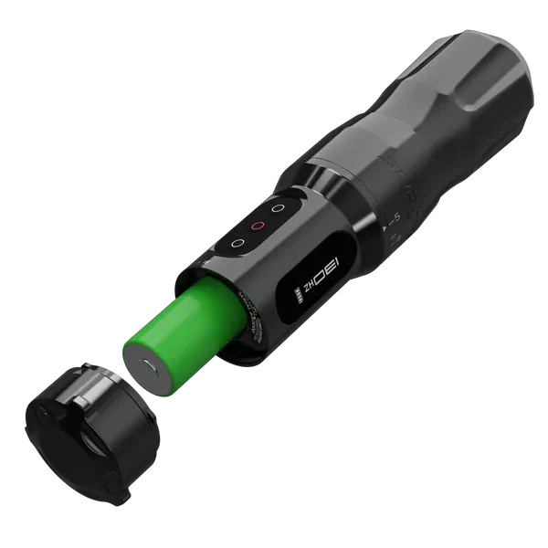 FK One Adjust Tattoo Machine Showing Battery