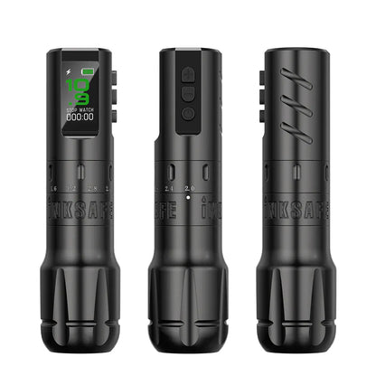 Inksafe Flexo Wireless Adjustable Stroke Tattoo Machine all angles