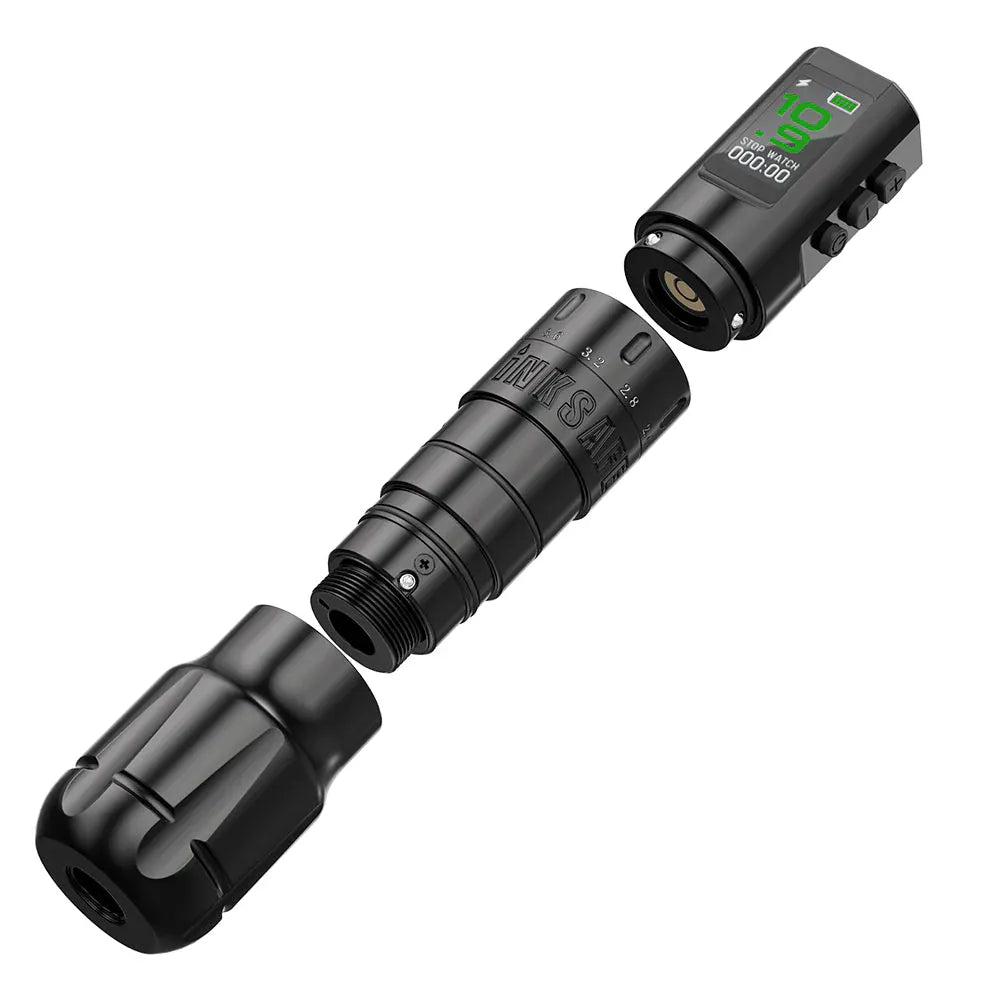 Inksafe Flexo Wireless Adjustable Stroke Tattoo Machine components