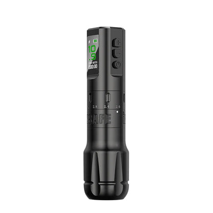 Inksafe Flexo Wireless Adjustable Stroke Tattoo Machine Side View