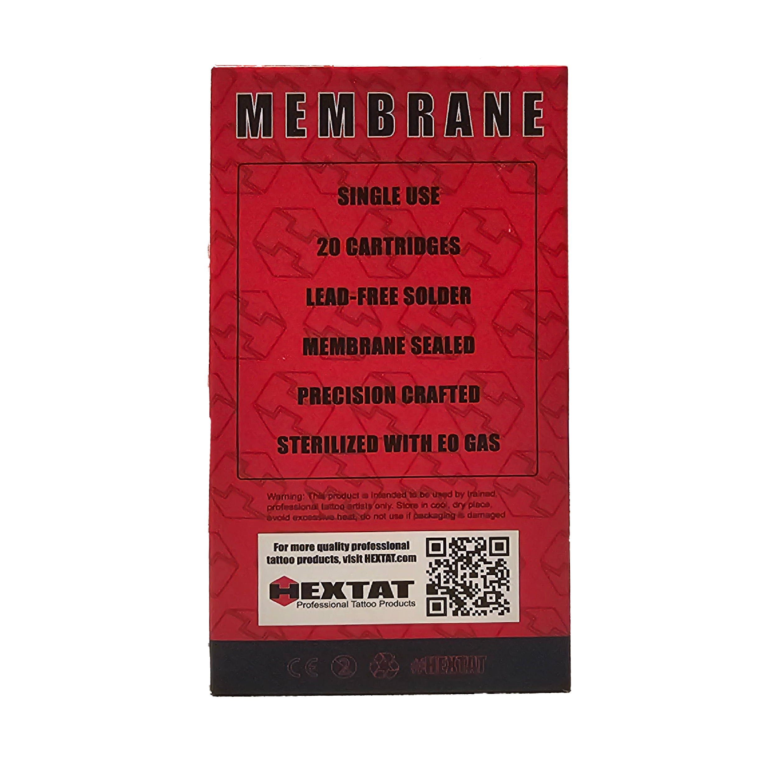 Hex Membrane Needle Cartridge Liner MT Box Back
