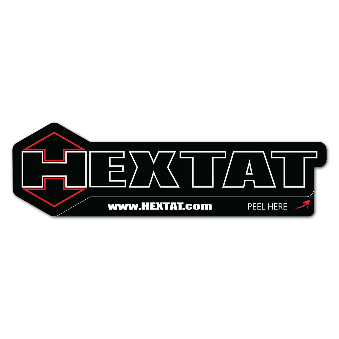 New HEXTAT Logo Sticker - 5"x2"