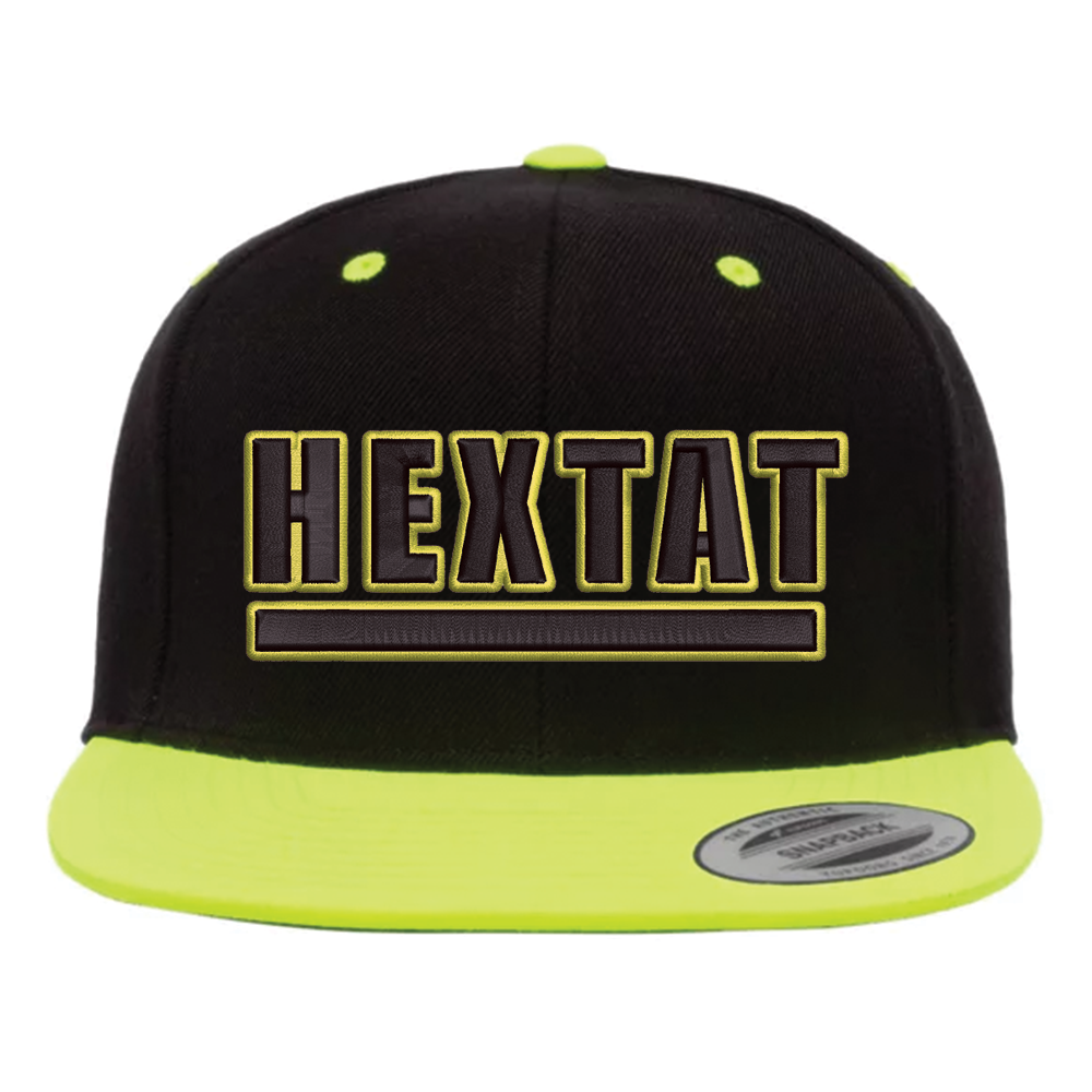 HEXTAT Outline Neon Yellow - Snapback