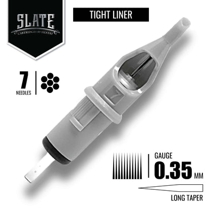 HEXTAT Slate Round Liner Tattoo Needle Cartridges