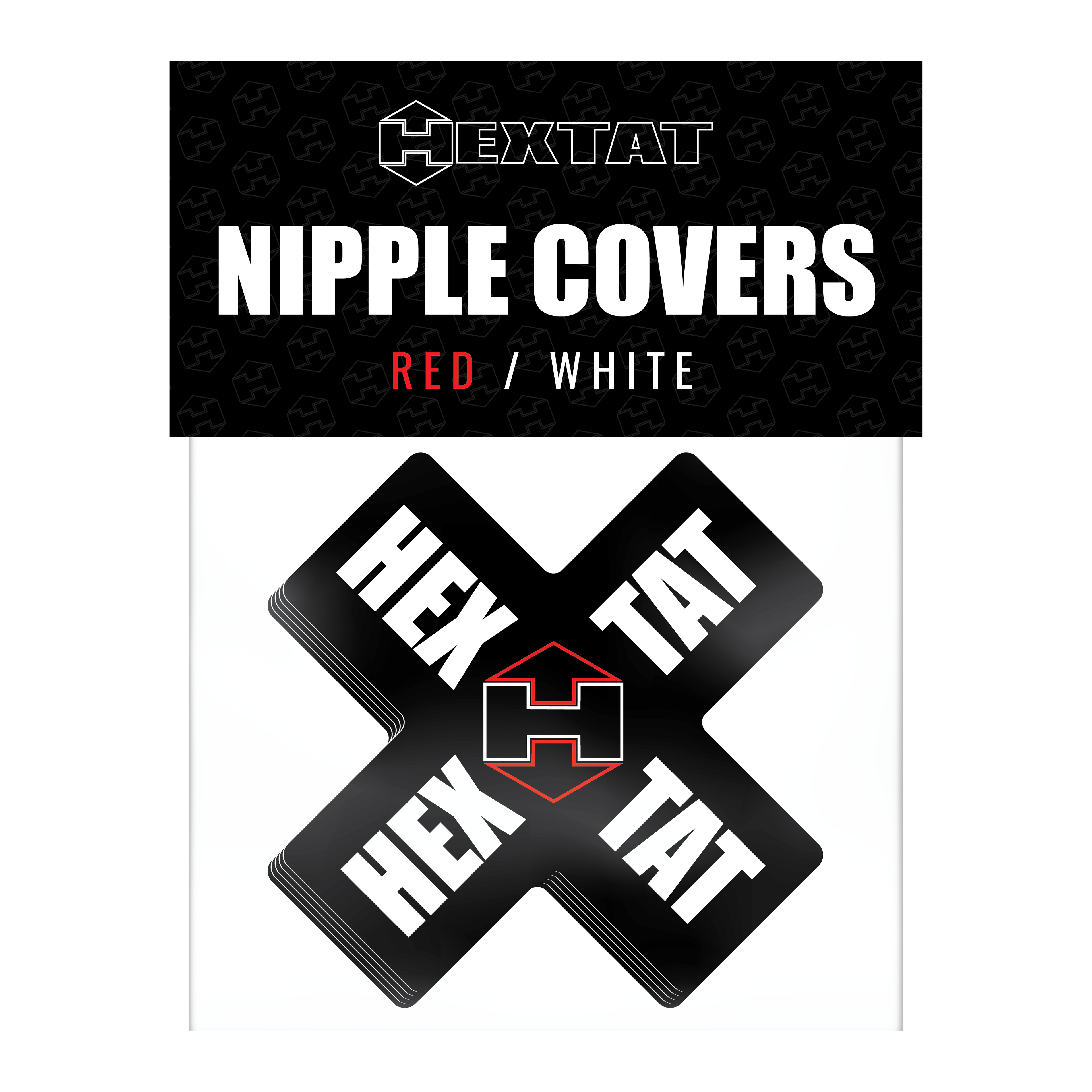 Nipple Covers Red White